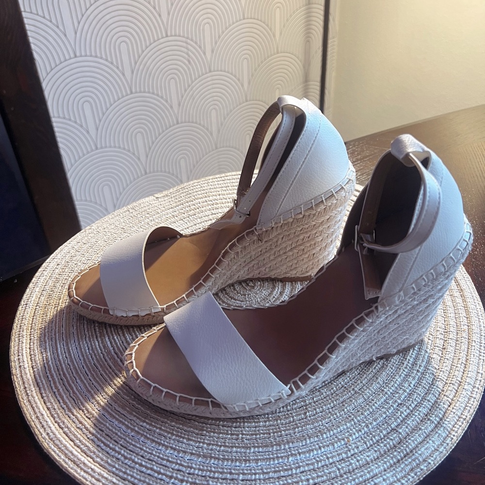 Strappy espadrille wedges